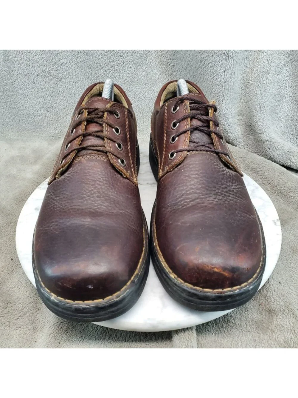 Dockers Shoes Mens Size 9.5 Brown Leather Lace Up Comfort Oxfords *Read*